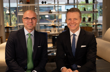 Photo of Johan Zetterström and Björn Rustare 