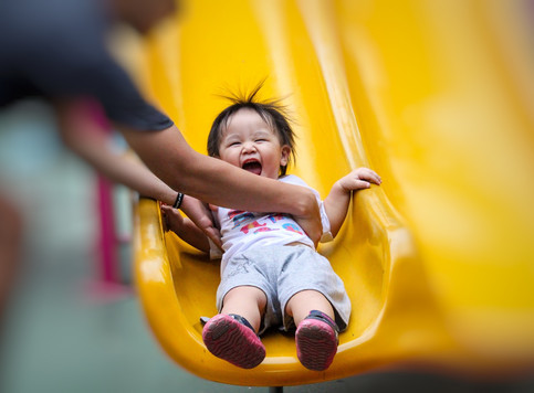 Child on slide