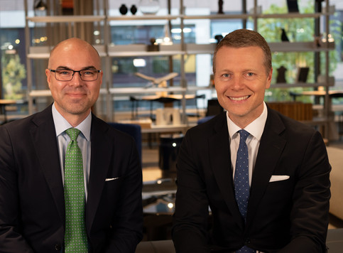 Photo of Johan Zetterström and Björn Rustare 
