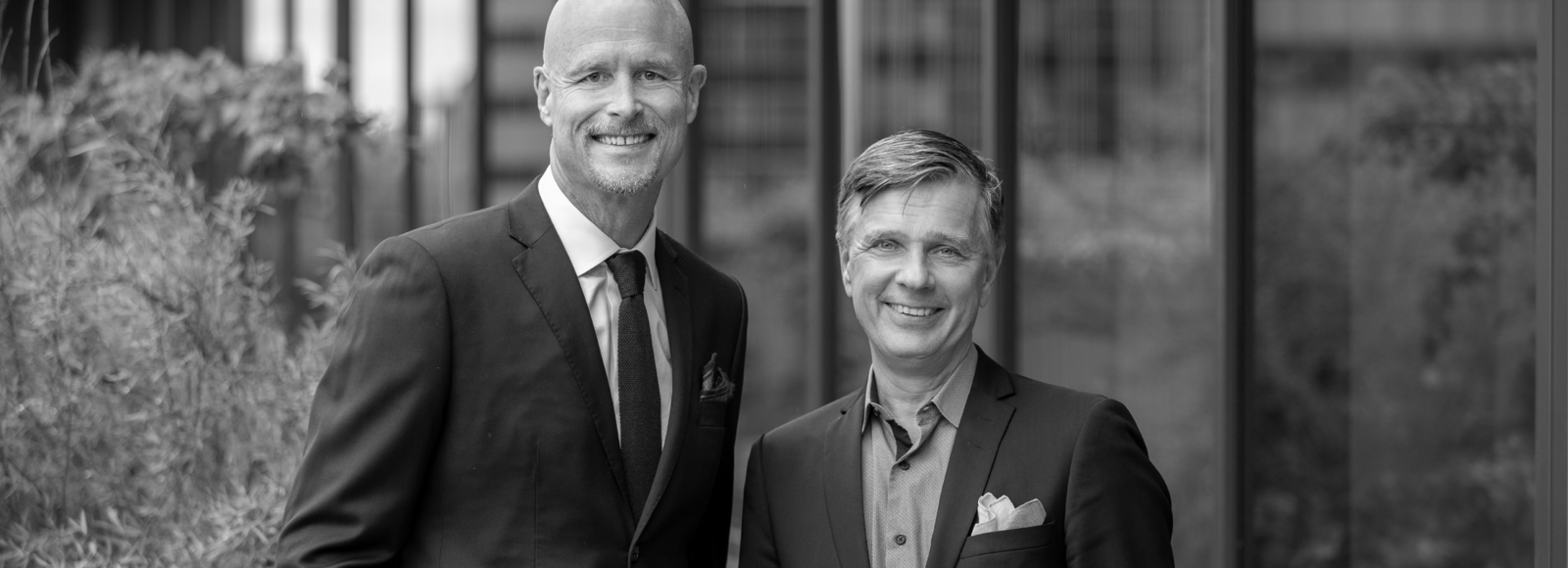 Photo showing our new COO Anders Fernström next to our CMP Peter Näslund