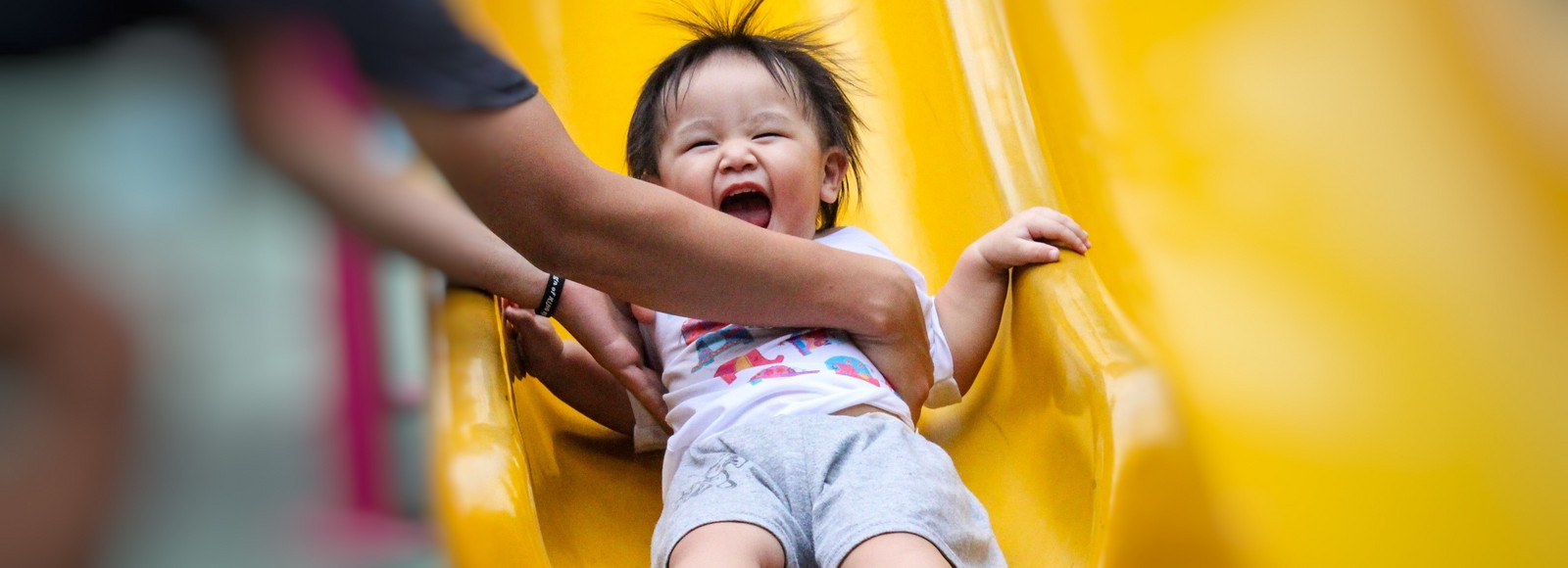 Child on slide
